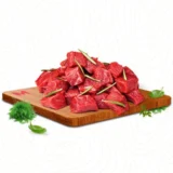 مكعبات لحم بقري قليلة الدهن